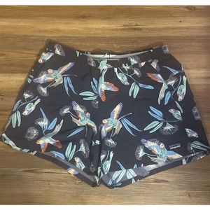 Patagonia Women's Baggies Shorts 4" Medium Bird Pattern